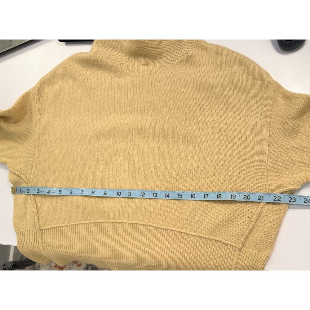 Anthropologie FFC Women’s Wool Cashmere Sweater XS Green Funnel Neck Pullover - Picture 7 of 9